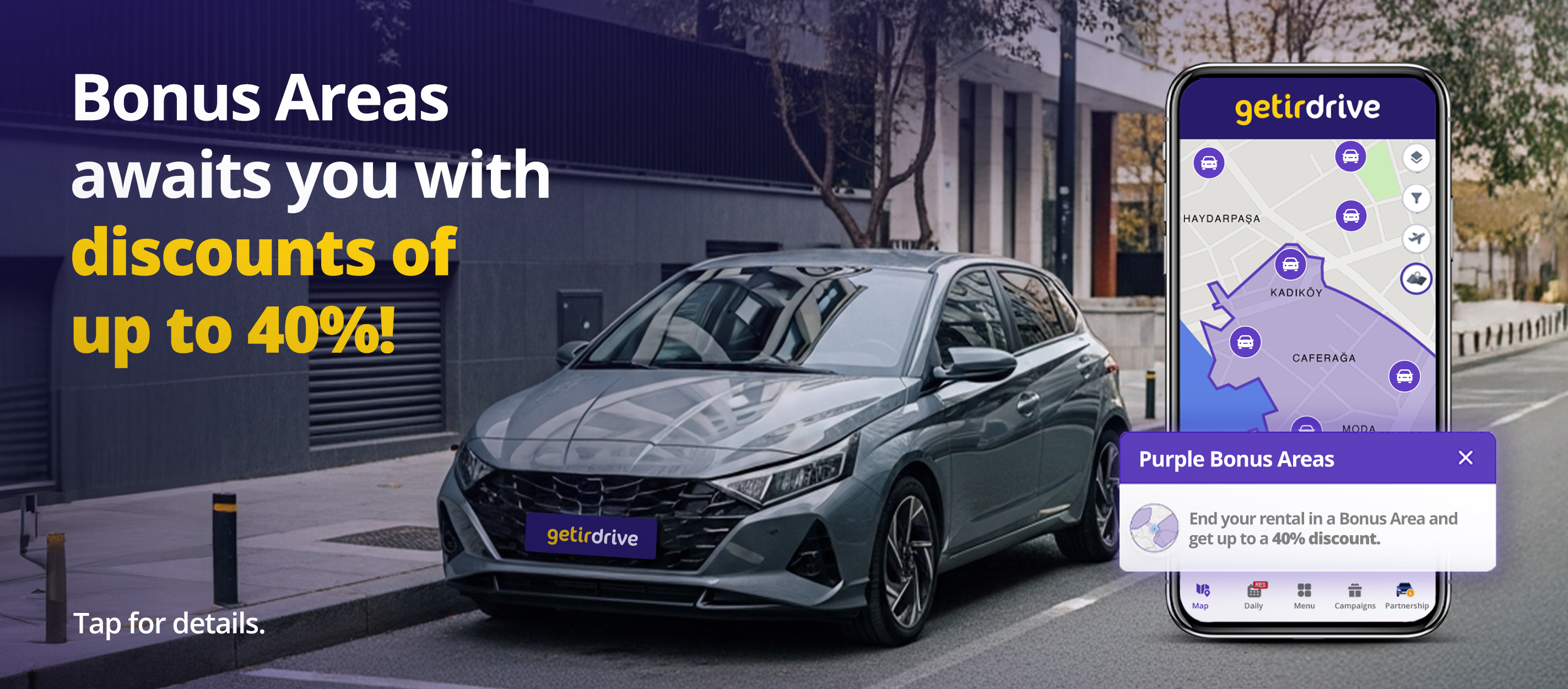 Bonus Areas awaits you with discounts of up to 40%